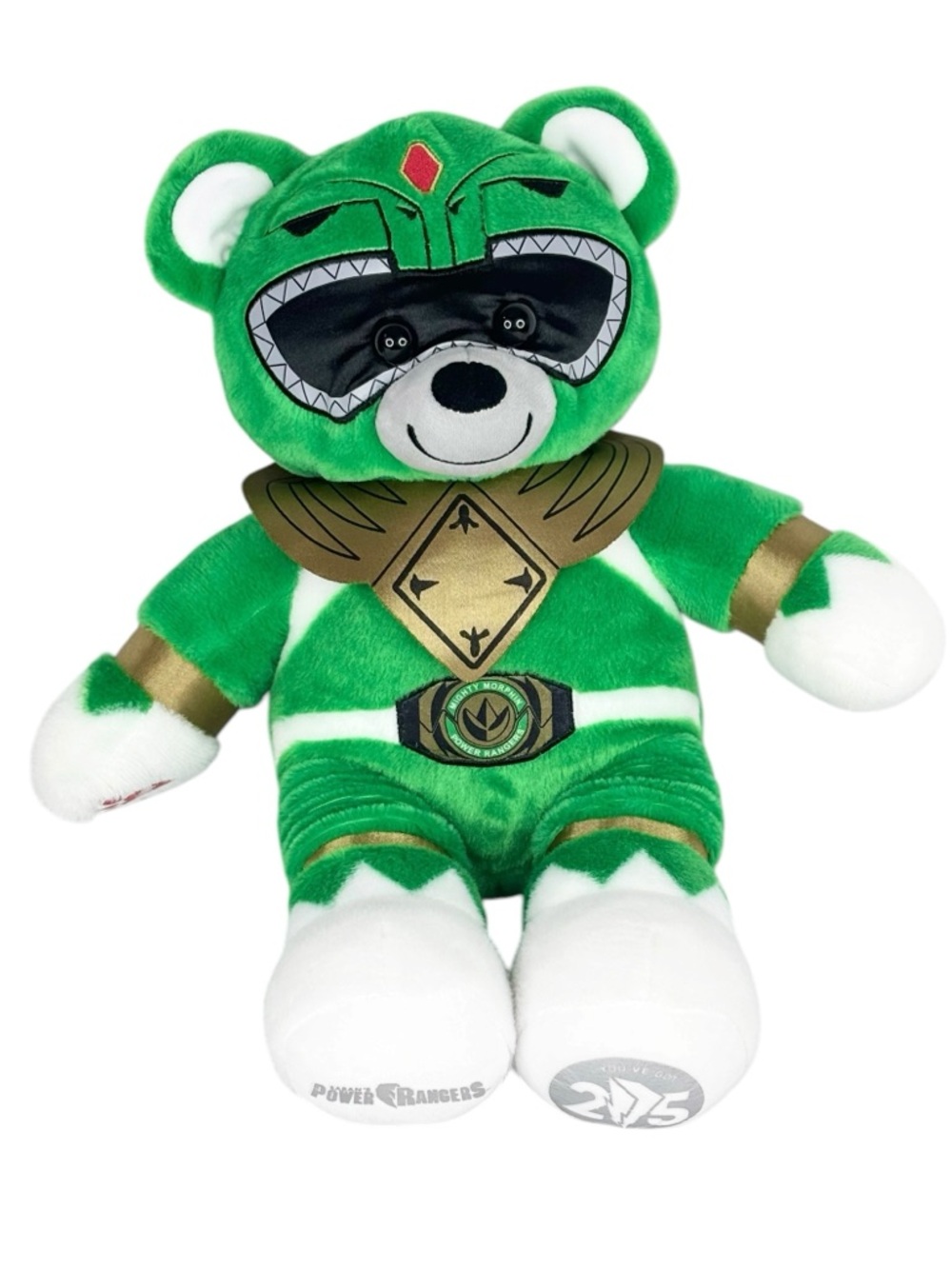 BAB Mighty Morphin Power Rangers 2018 25th Green Plush Build A Bear No Sound